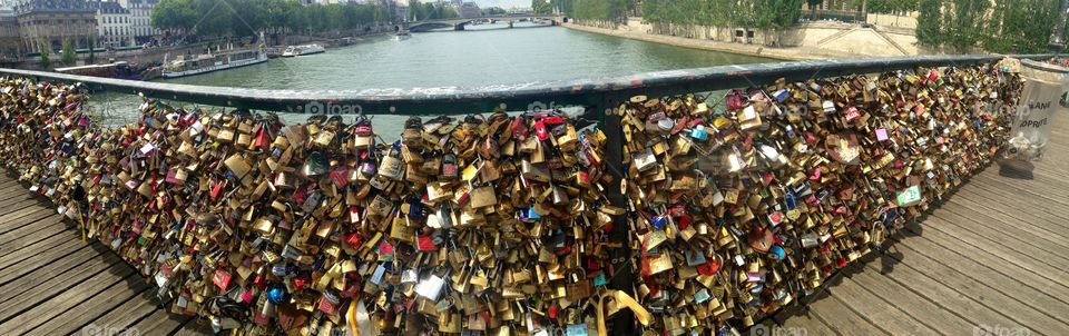 Lock bridge in Paris 