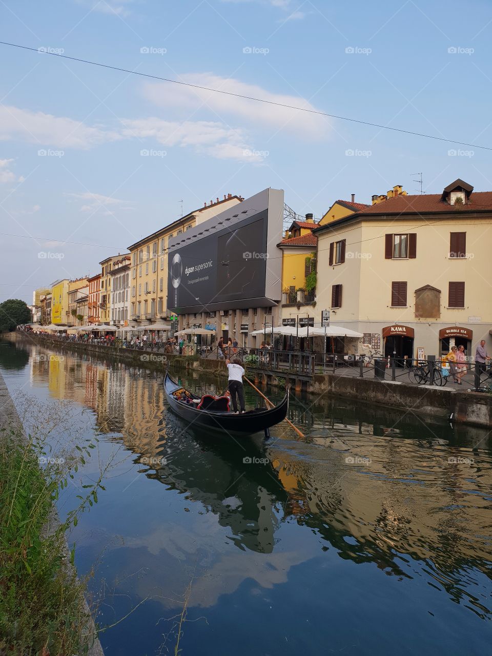 Gondola in Milan on the Naviglio Grande