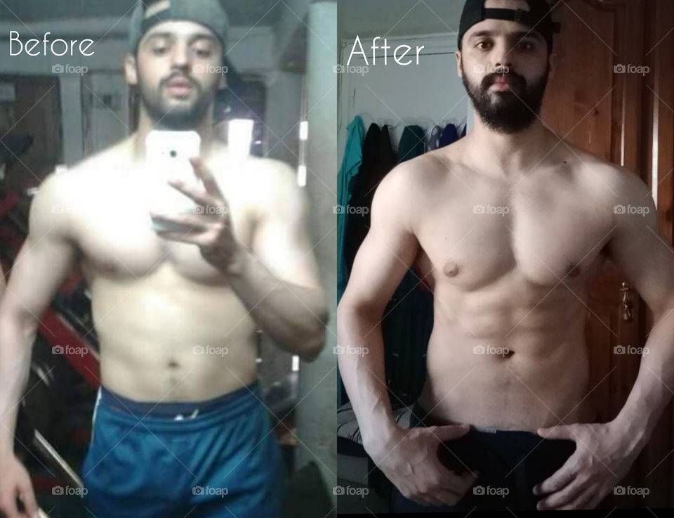 I kept at the same weight 160 lbs but I worked hard to lose fat and gain clean muscles much I can if you saw I found my six abs my stomach become more attractive than before also other bodies and as I always saying there's too much work waiting for m