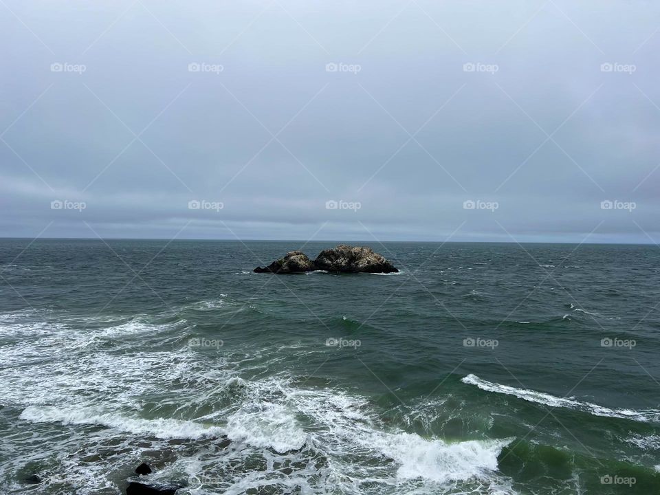 Beautiful morning at Point Lobos in San Francisco California 