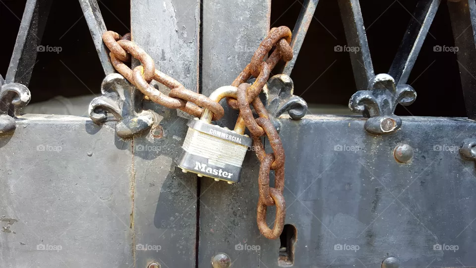 Rusty lock