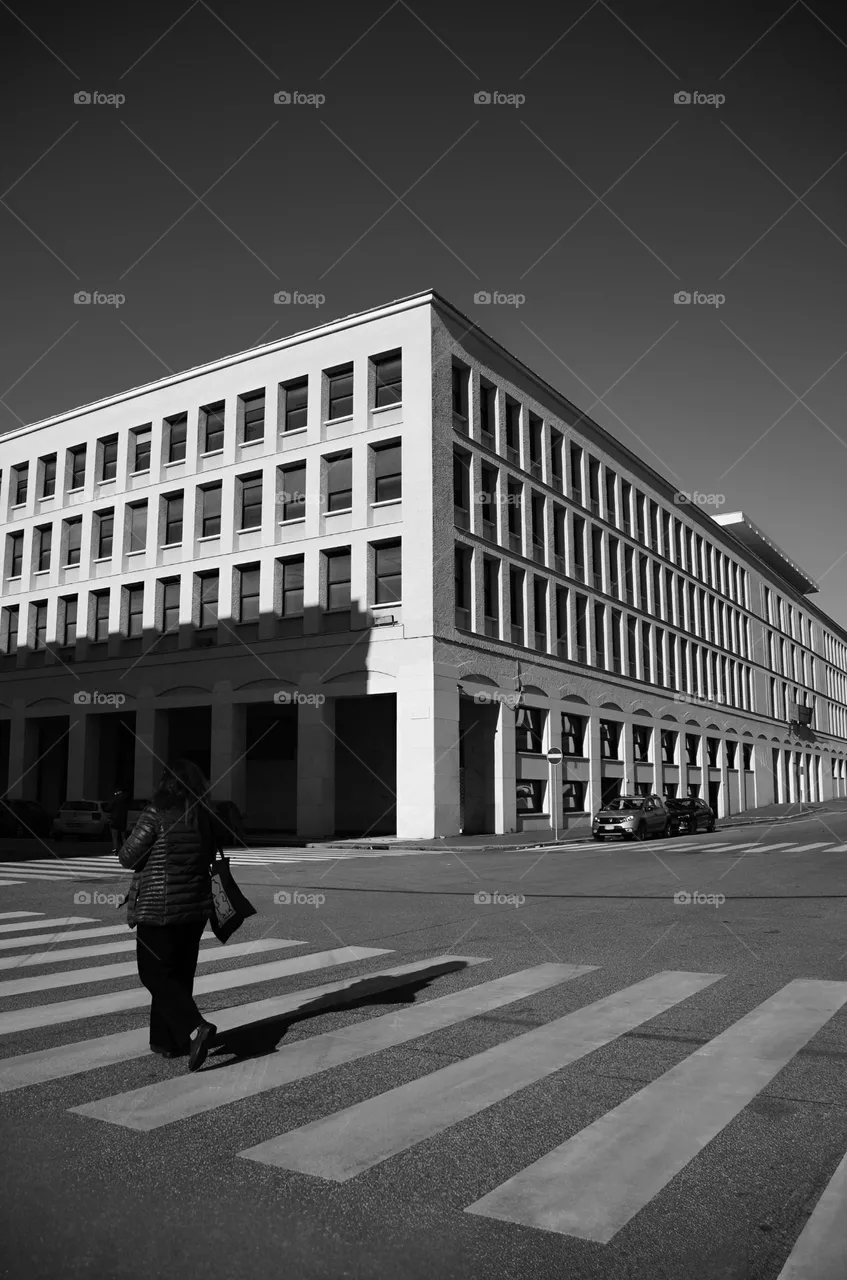 Crossing the street