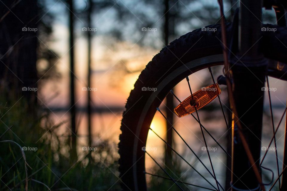 evening biking. I love my bike and my camera