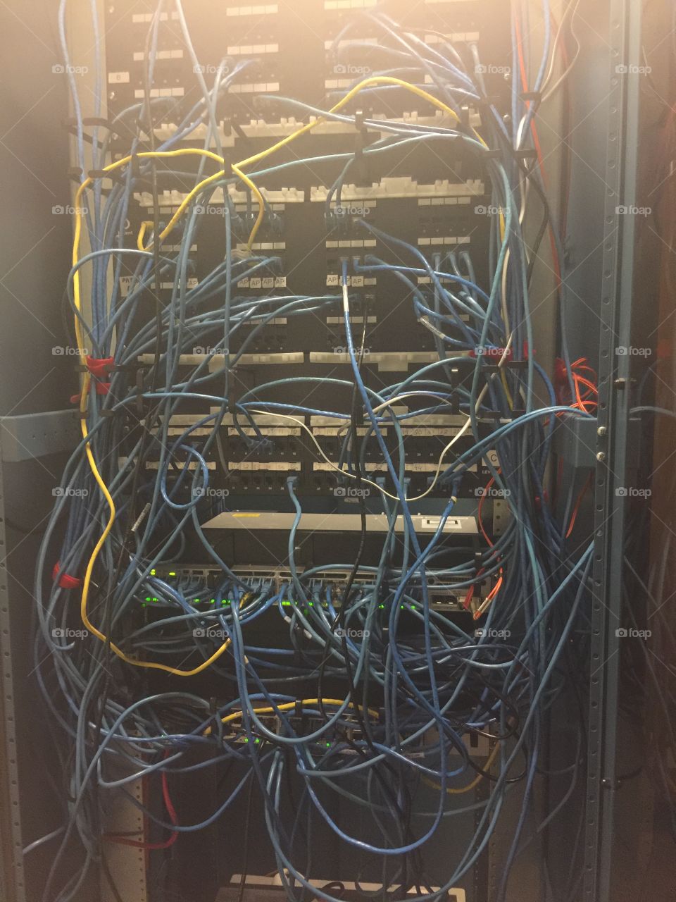 Messy network rack