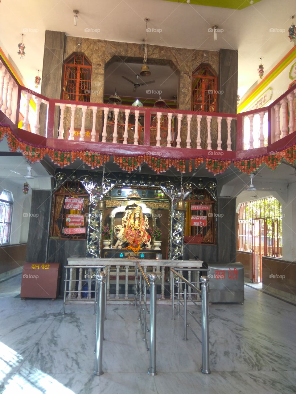 Indian temple inside view