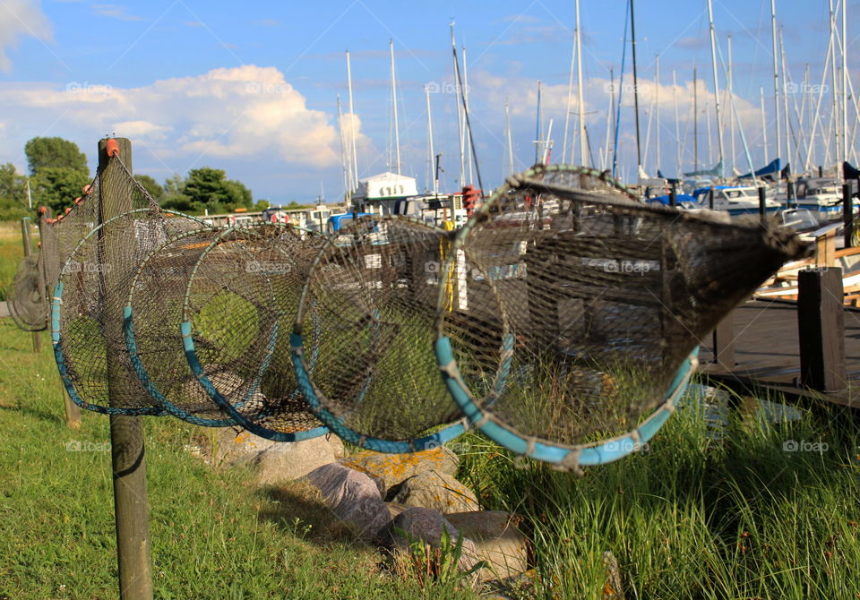 Fishing net, Gislövs läge, Skåne Sweden.