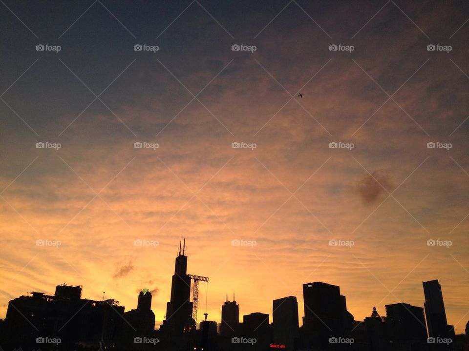 Sunset Chicago 