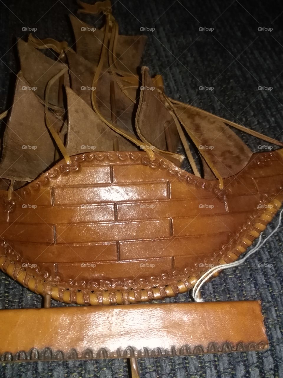 Antique Leather Boat
