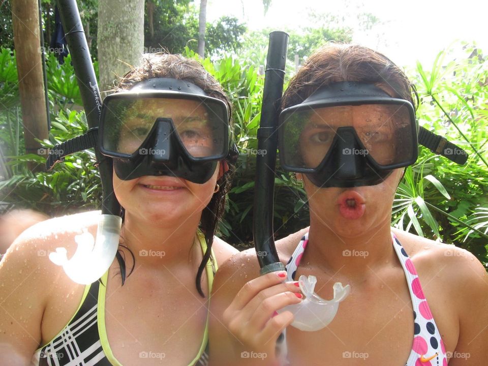 First attempt at snorkeling 