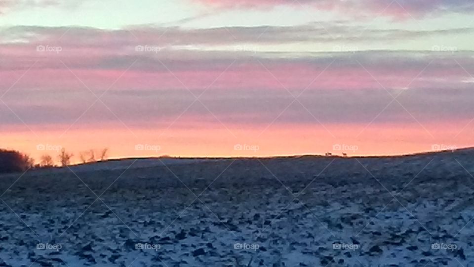 Sunset, Landscape, Sky, Nature, Dawn