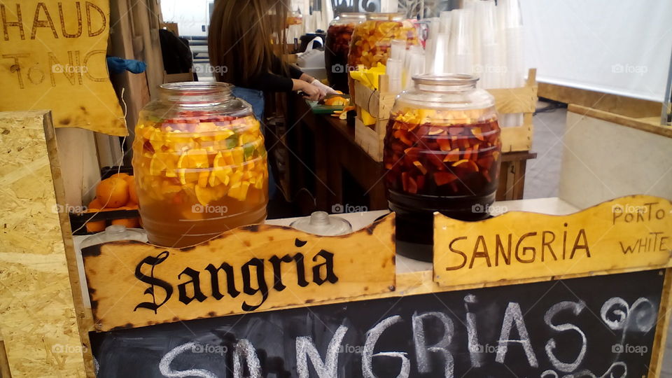 typical portuguese drink.   Sangria