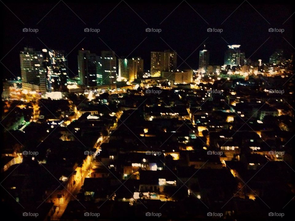 Tel aviv at night