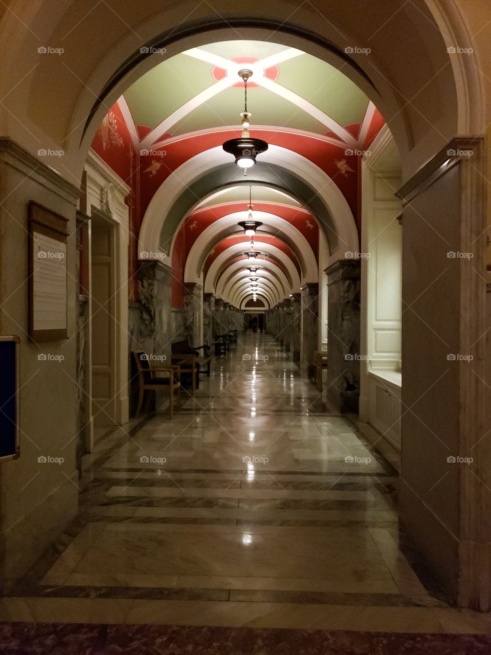 Library of Congress hallway