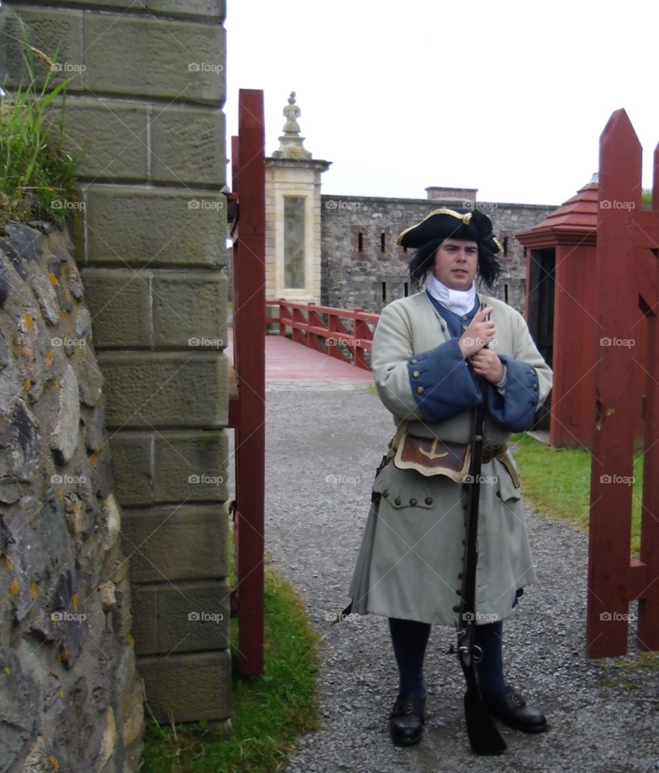 1700s soldier . 1700s soldier, port Royale, Cape Breton
