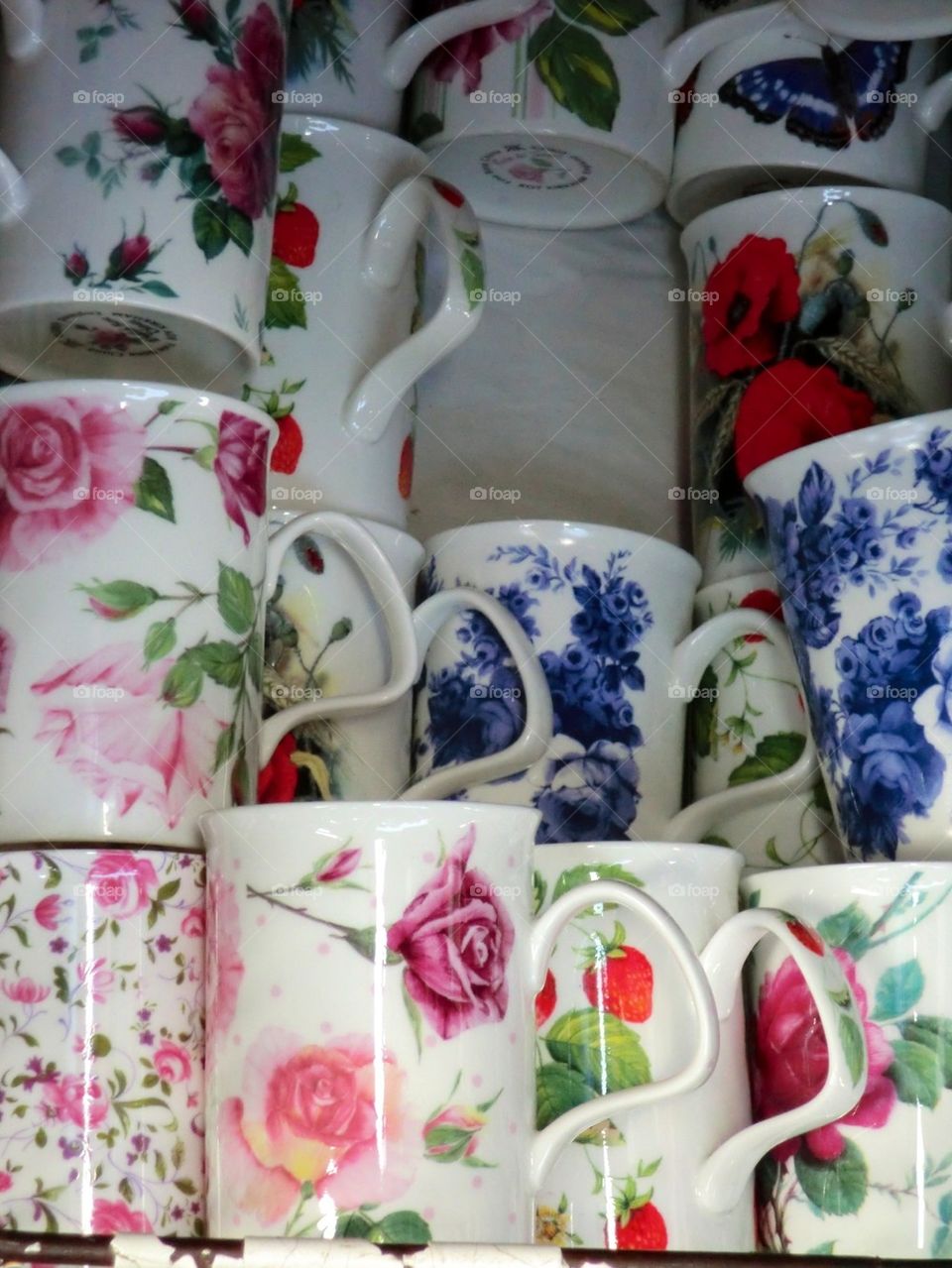 Cups at a fleamarket