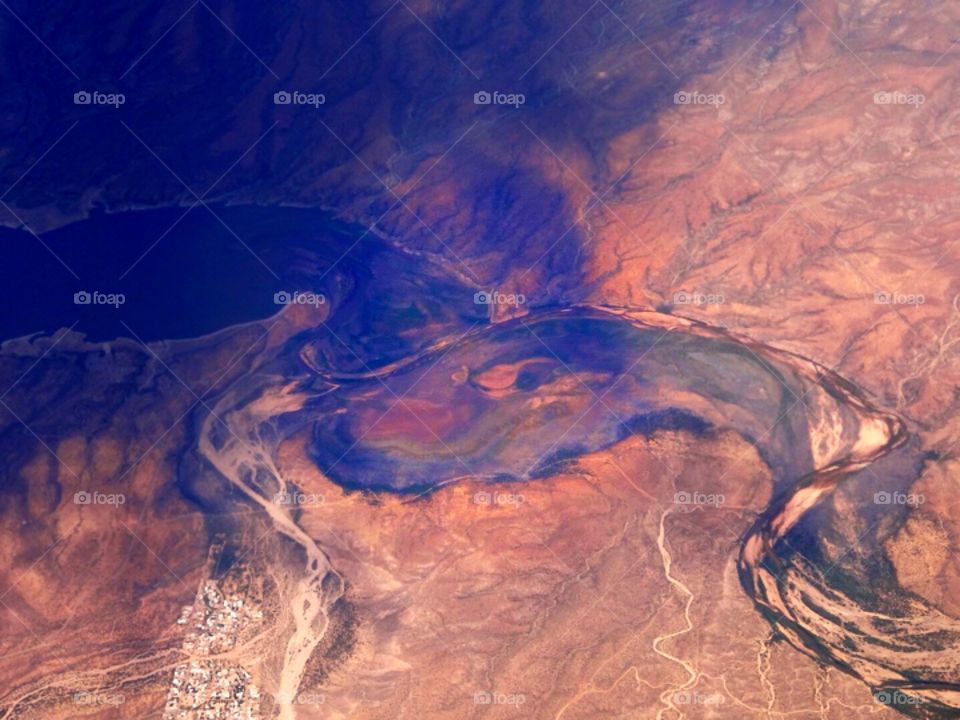 Ariel View of Arizona from a far distance