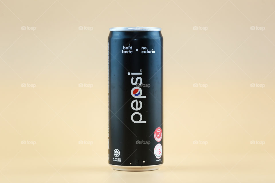 Pepsi On Yellow Background