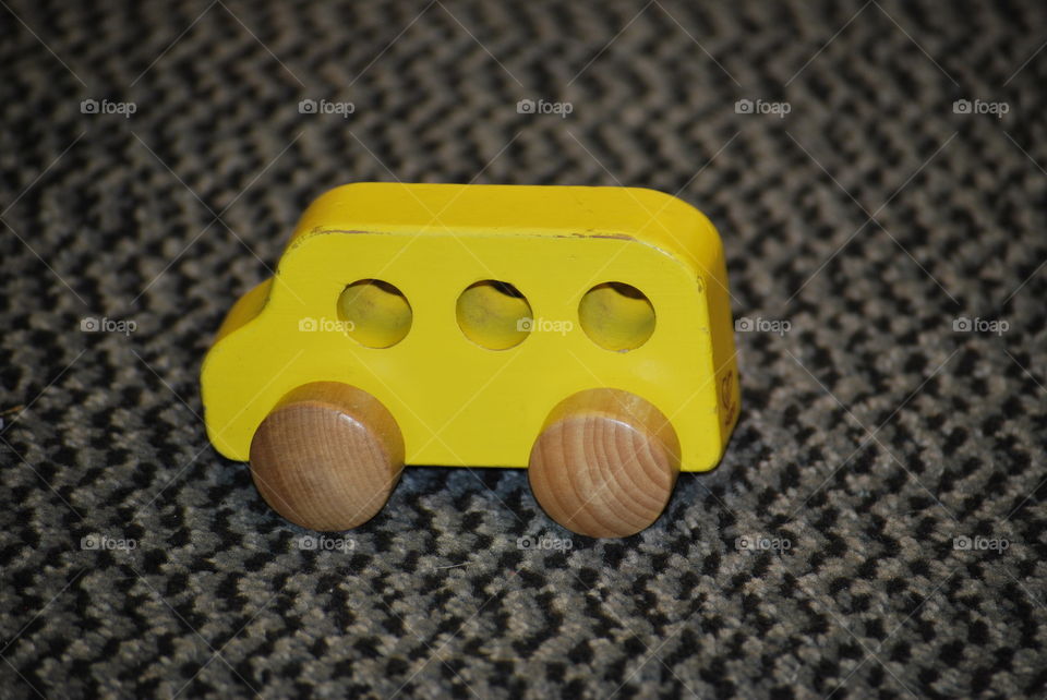 Wooden toy car