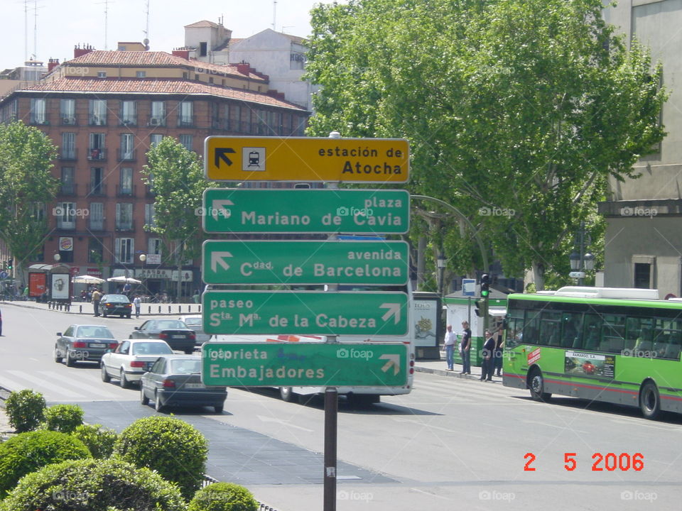 Street Sign. Madrid