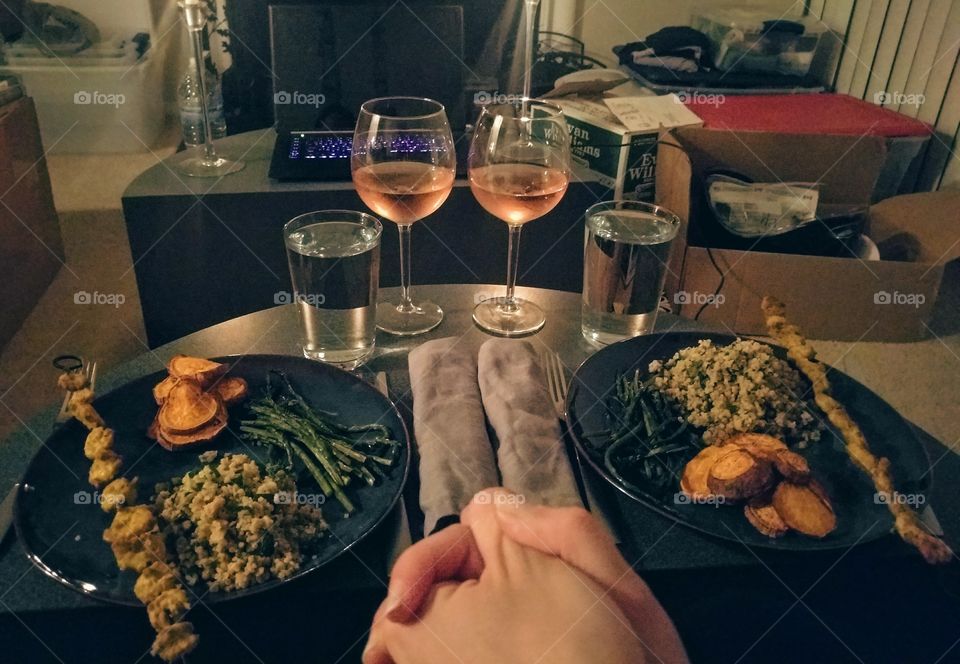 Living room date night