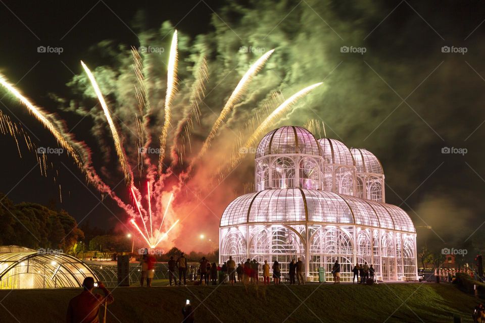 Fireworks in Curitiba.