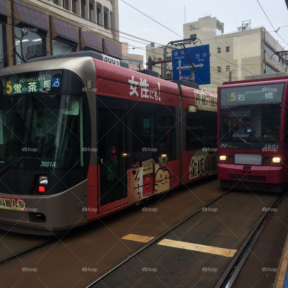 Trams in Nagasaki 