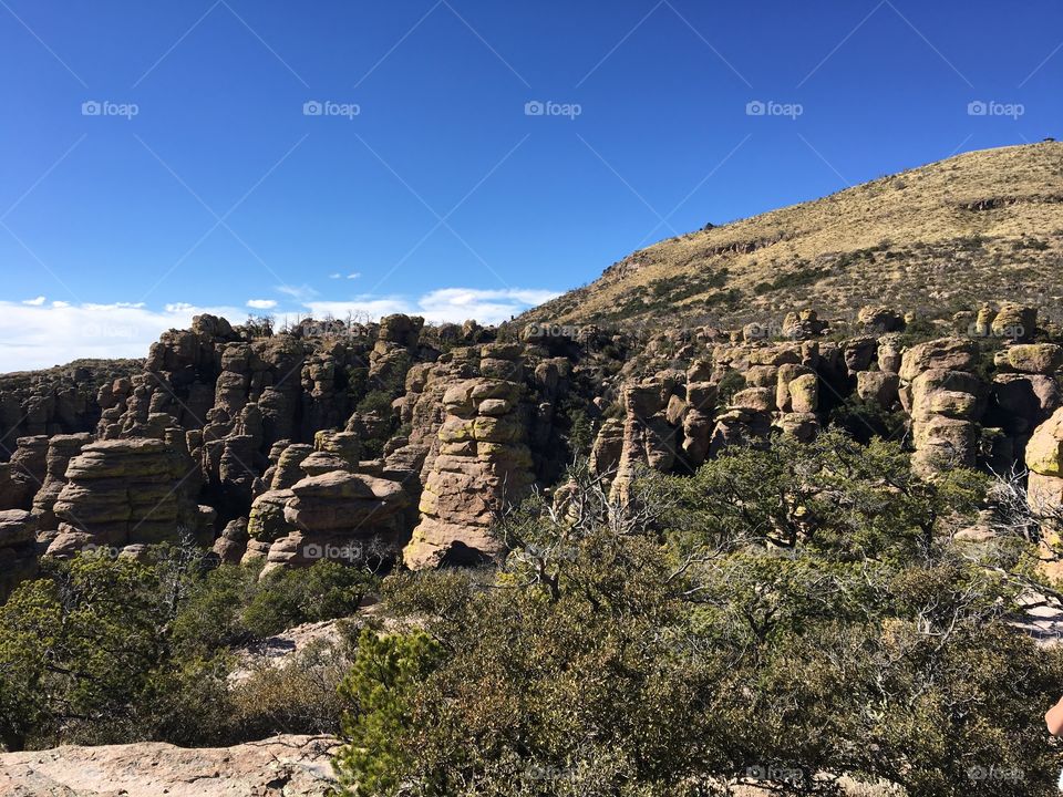 Arizona stacked rocks