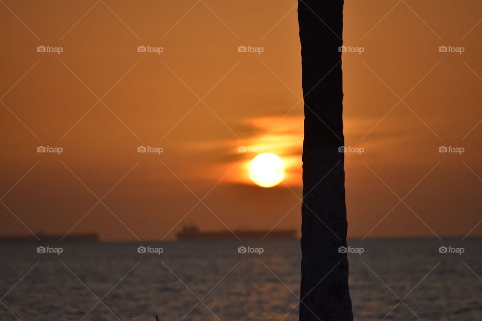 Sunset in Lecheria, Anzoategui 