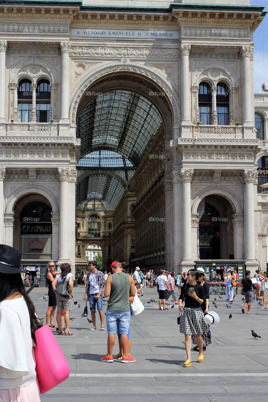 Italy, Milan, gallery of Victor Emmanuel II