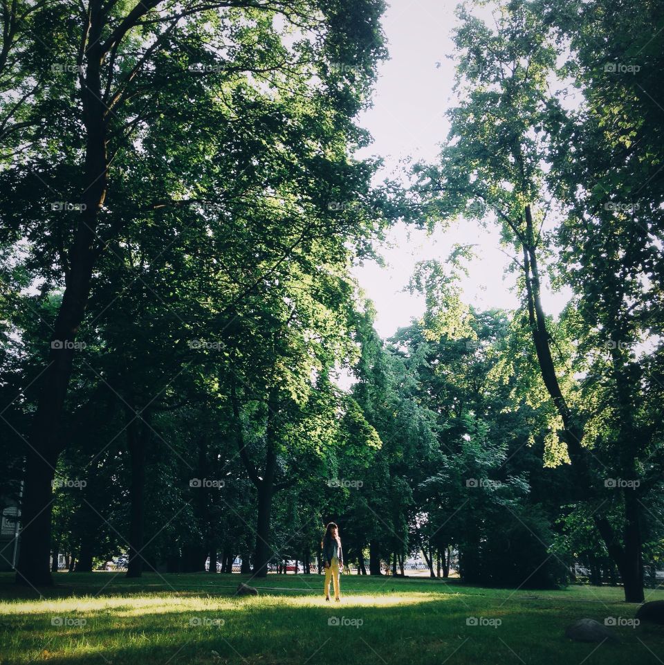 Girl and sunlight 