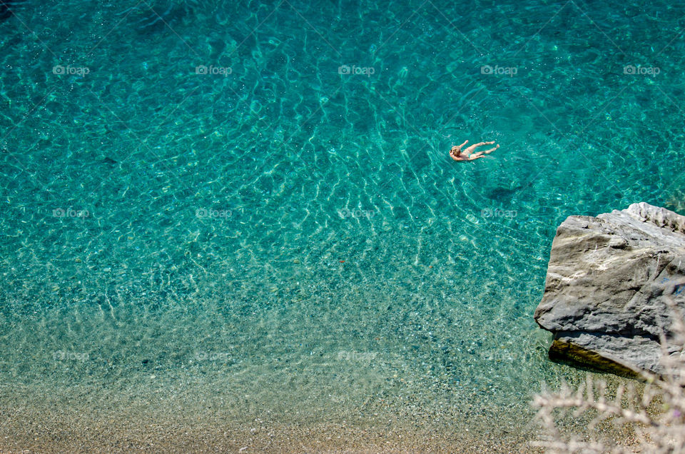 Beach and blue water water in Almuñeca