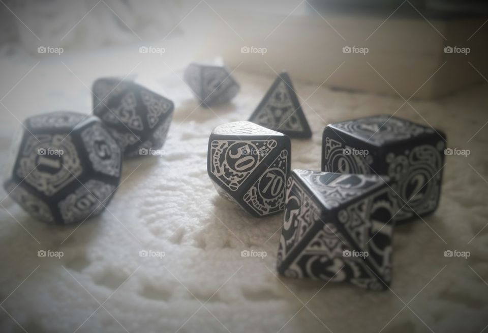 D&D dice for roll playing games