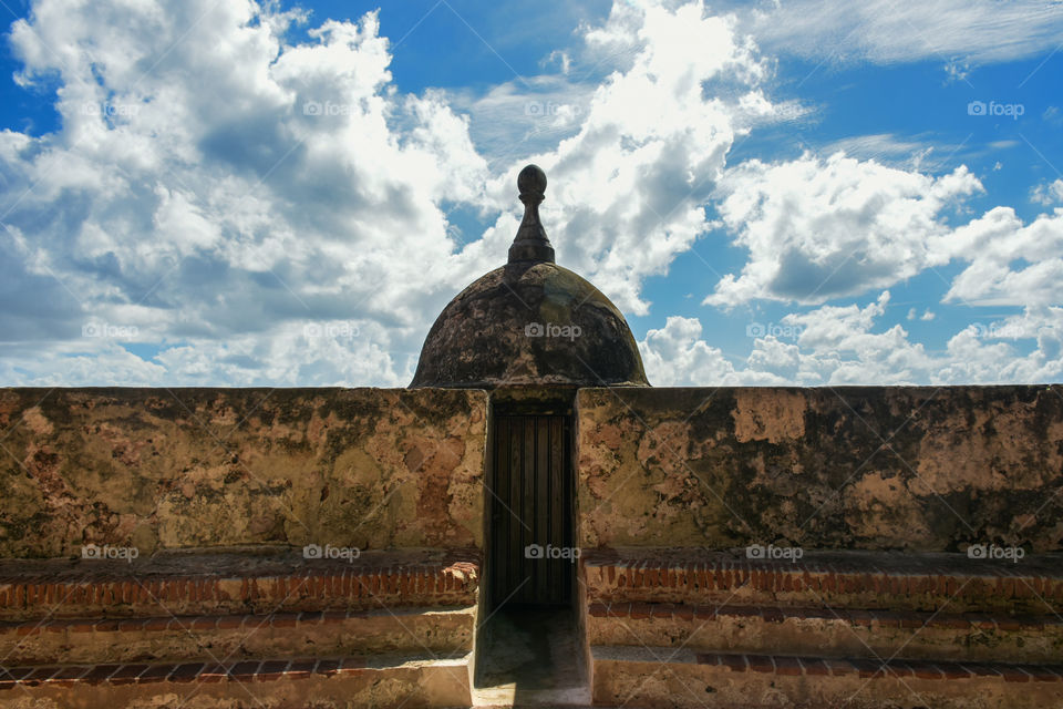 Old San Juan Watchtower clouds