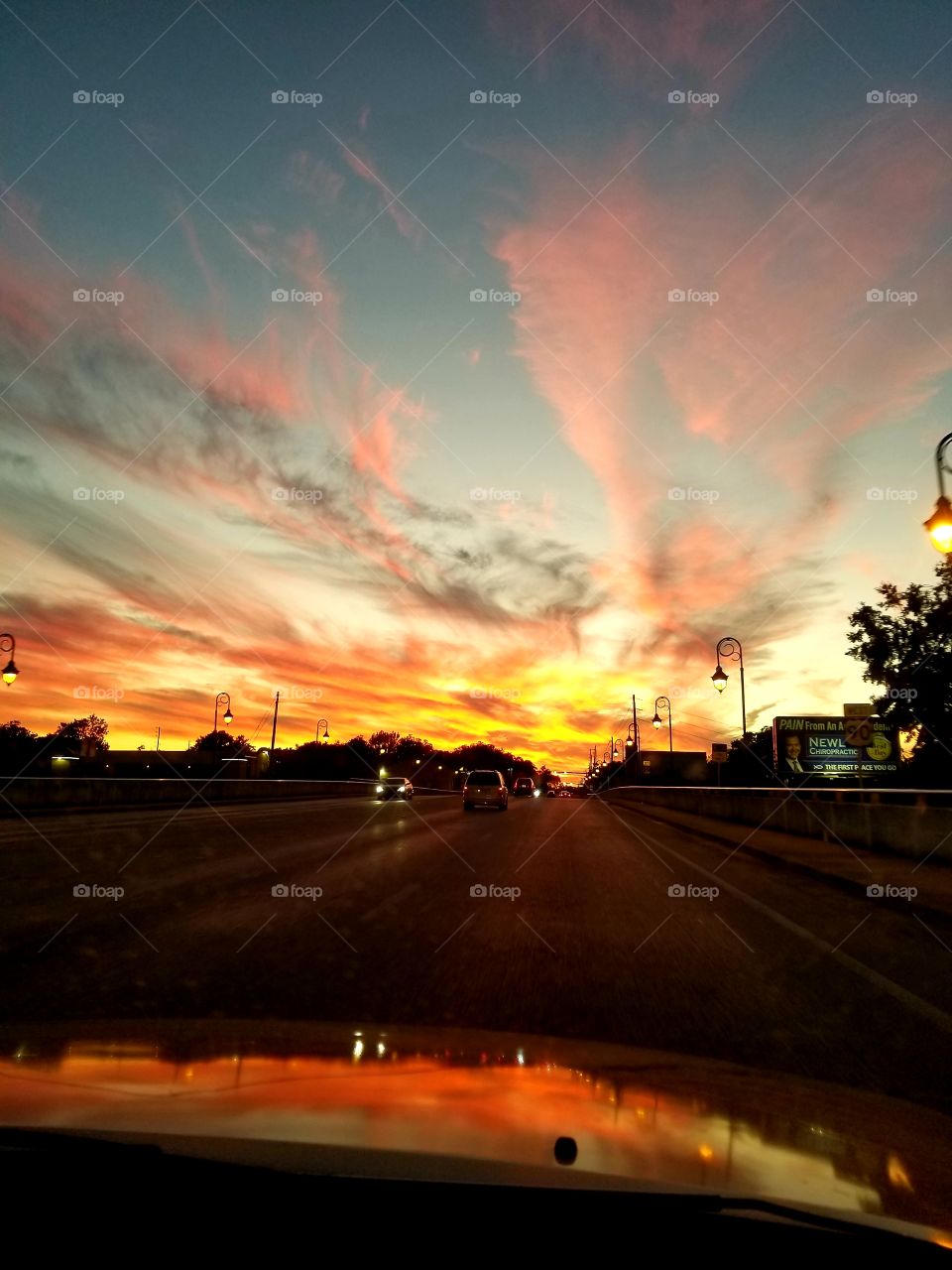 Beautiful sunset at pensacola  Florida