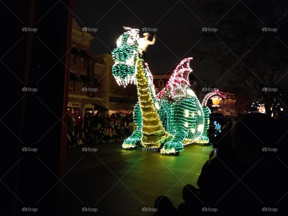 Lighted parade