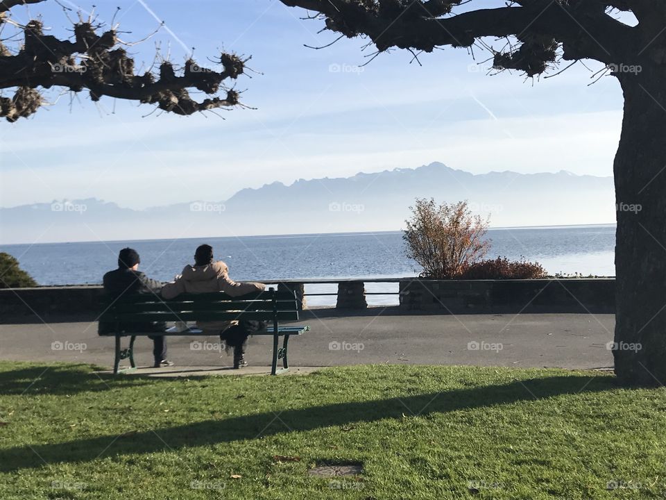 sitting here watching nature landscape Switzerland