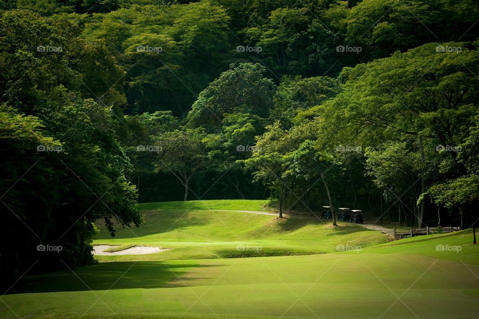 Golf course fairway in Costa Rica