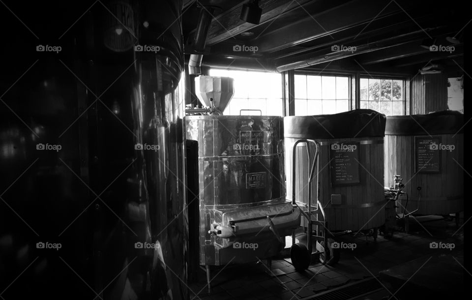 McGuire's Irish Pub brewery grayscale