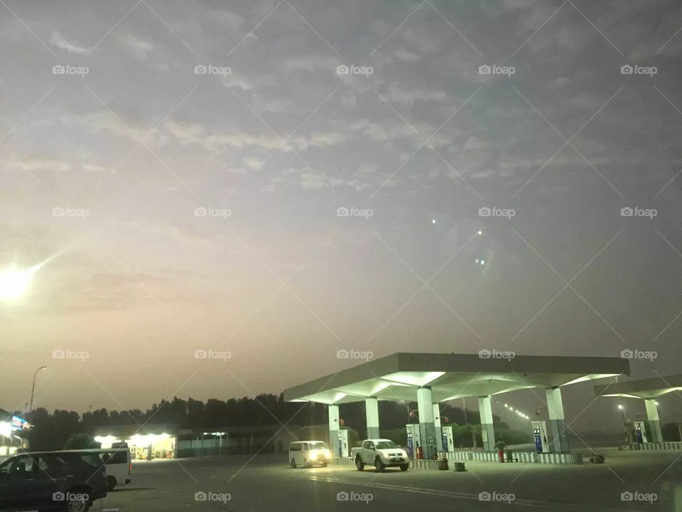 gas station