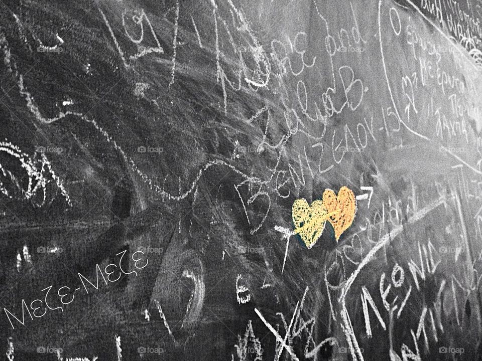 Love in blackboard