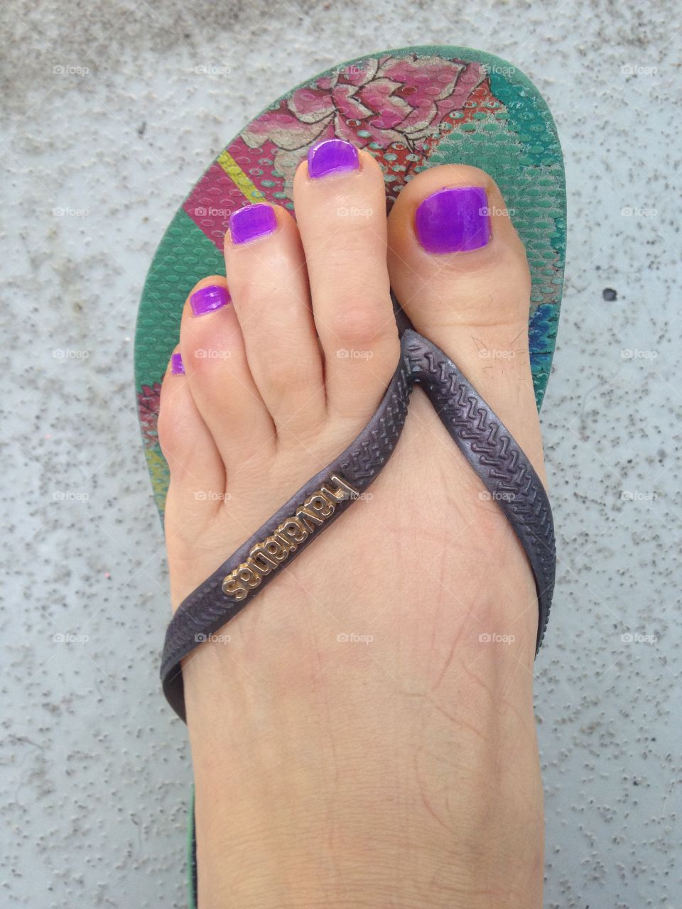 Purple toes