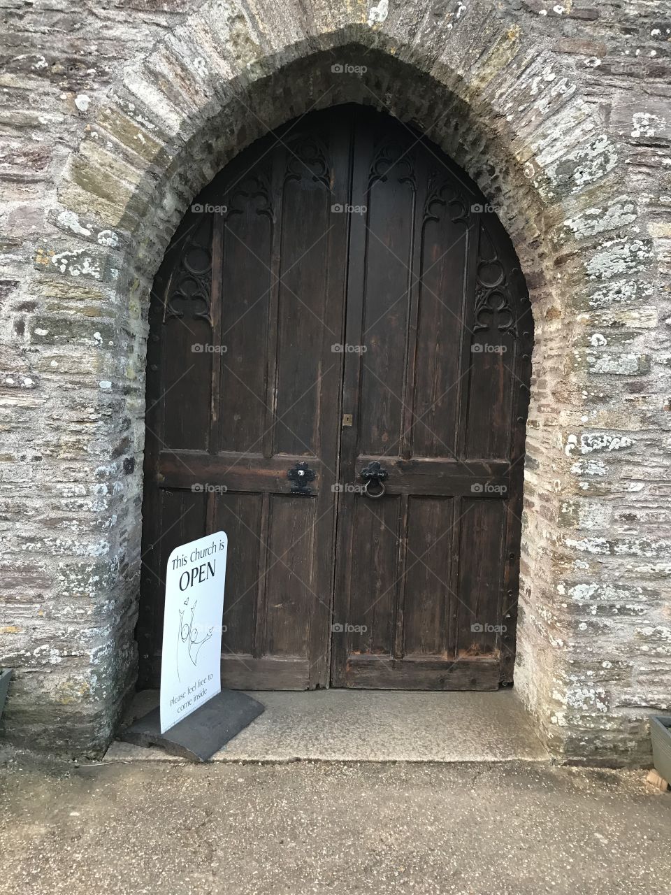 The elegance of this lovely church entrance will be a draw.