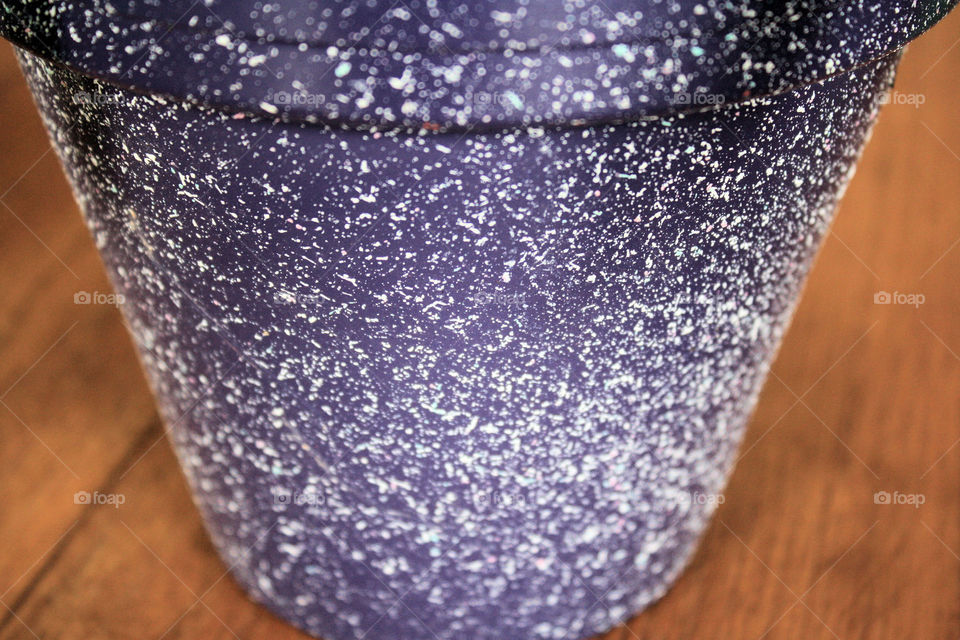 purple flower pot