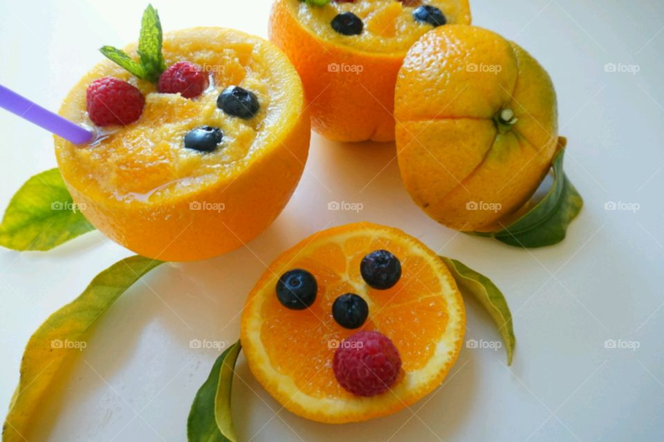 Fresh Fruit Smoothie - Orange Smoothie