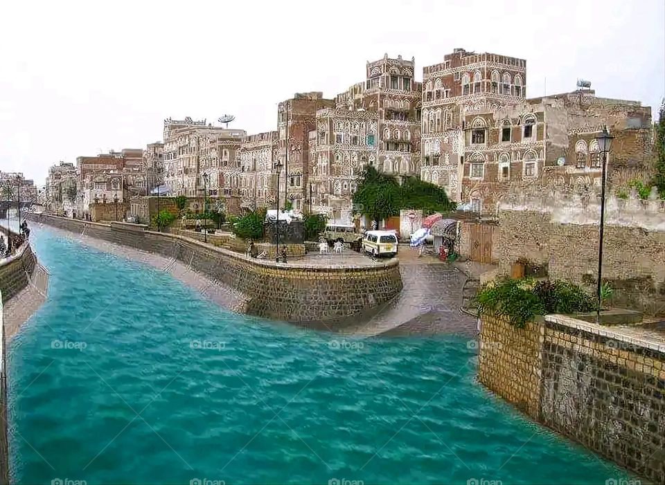 Glory be to God, the magnificent and picturesque view and the natural green trees are a view that is nothing more wonderful than it