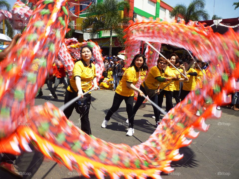 barongsai dance. barongsai dance performed in festival