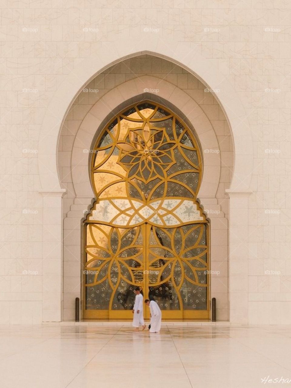 Islamic architecture of Sheikh Zayed Mosque - UAE