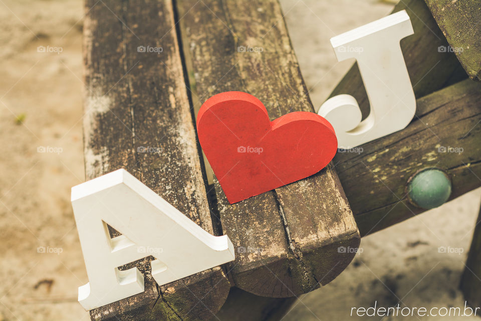 Initial Letters With Heart Shape