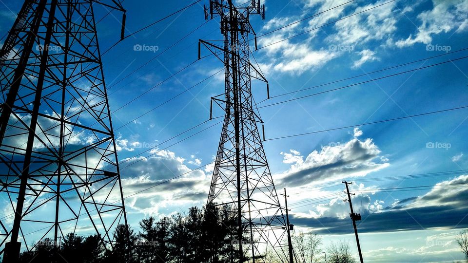 Electric Towers and Transmission Lines