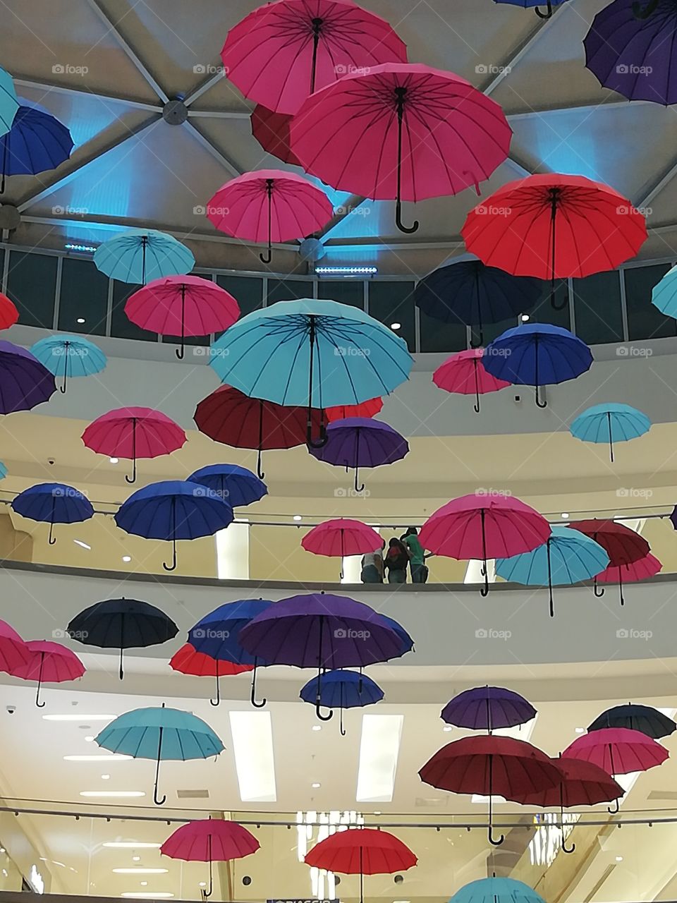 Decoracion paraguas mall